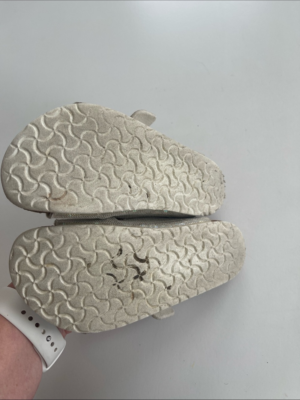 Birkenstock Kids Sparkle Double-Buckle Slide Sandals - Silver - Picture 5 of 5